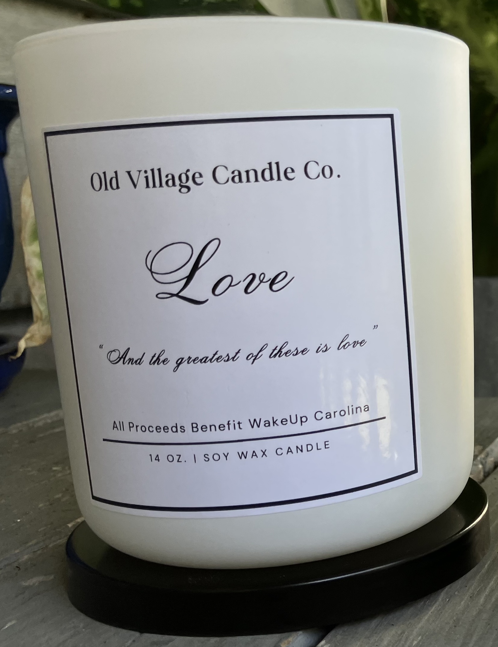 Love (Balsam Fir Scented Soy Candle) – Old Village Candle Co.
